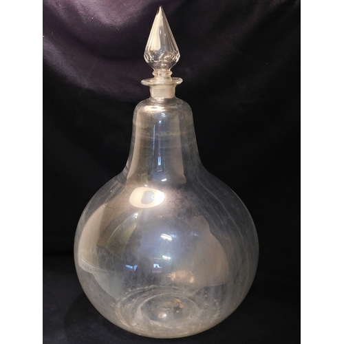 185 - Large chemists carboy or apothecary jar
-height approx 63cm (24¾