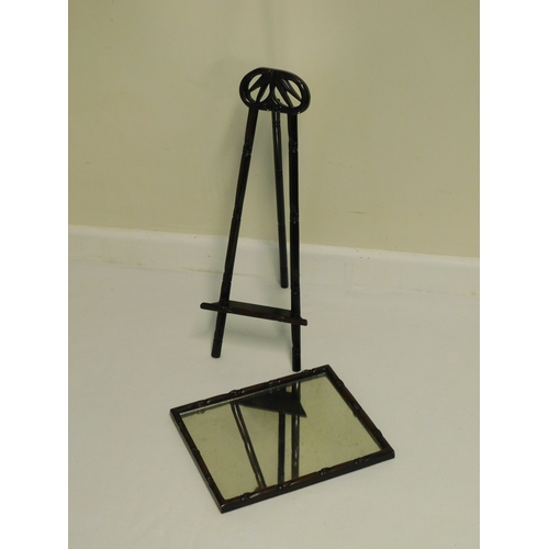 195 - Chinese mirror on stand
-height 53cm (21