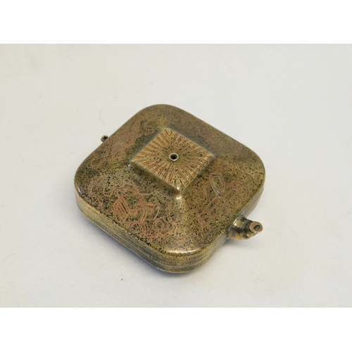 200 - Oriental water dropper with frog charcter decoration & incised decoration to the top with a bamboo s... 