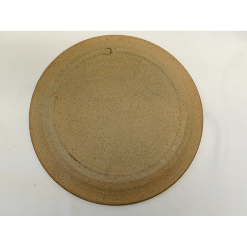 220 - Studio pottery earthenware cheese dish + cover by Michael Casson OBE (1925-2003)
-diameter 31cm (12¼... 