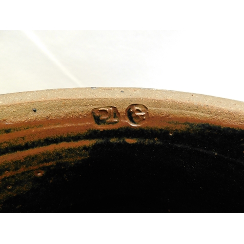 223 - Studio pottery large dish by Trevor Corser (1938-2015), St Ives
-diameter 42½cm (16¾