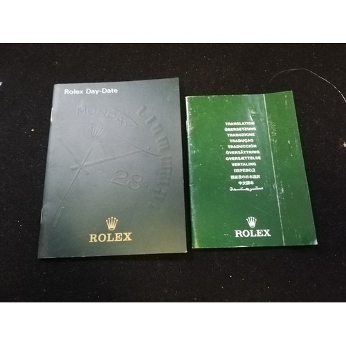 71 - Rolex booklet & chronometer booklet dated 2001