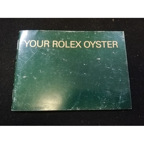 72 - Rolex oyster booklet dated 2003