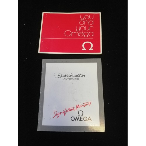 83 - Omega speedmaster (Significant moments) booklet t/w you and your omega booklet