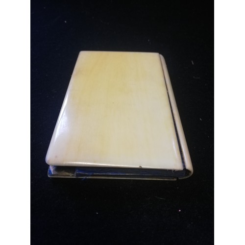115 - Antique ivory notebook