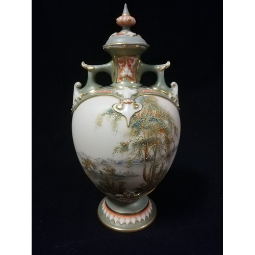 161 - 1899 Royal Worcester vase with cover #1654
-Rd No 209596
-10