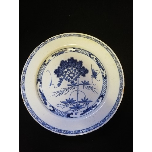 172 - Delft charger with floral decoration
-13