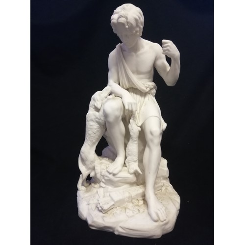 173 - 1862 Minton parian hunter figure
-15