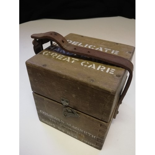 181 - Cased military compass - magnetic unmounted 406/KH/6/64