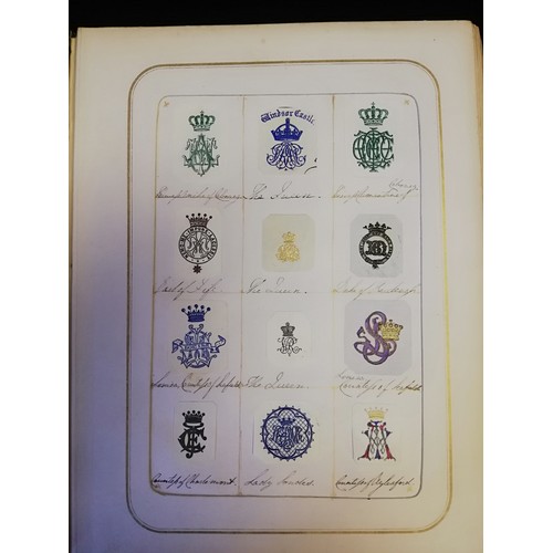 202 - Album full of crests / arms / monograms
The full album (52 sides) has virtually every one of the 100... 