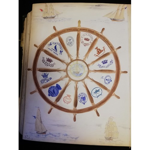 202 - Album full of crests / arms / monograms
The full album (52 sides) has virtually every one of the 100... 