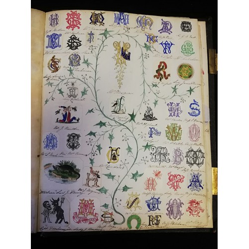 202 - Album full of crests / arms / monograms
The full album (52 sides) has virtually every one of the 100... 