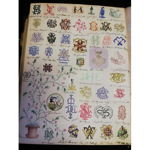 202 - Album full of crests / arms / monograms
The full album (52 sides) has virtually every one of the 100... 