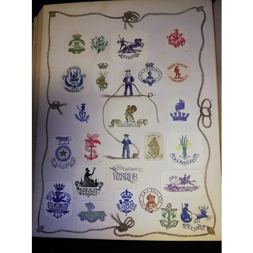 202 - Album full of crests / arms / monograms
The full album (52 sides) has virtually every one of the 100... 