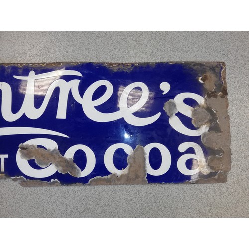 223 - Enamel sign - Rowntree's elect Cocoa - makers to HM the king
-61