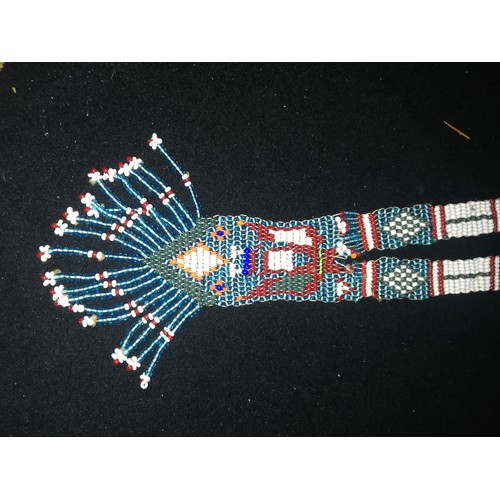 237 - 3 pieces of old african tribal beadwork