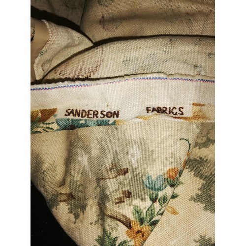 409 - 5 pieces of Sanderson floral linen fabric