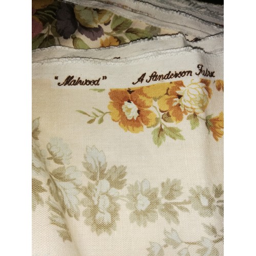 411 - Sanderson linen 'Malwood' piece of fabric (approx 13 yds)