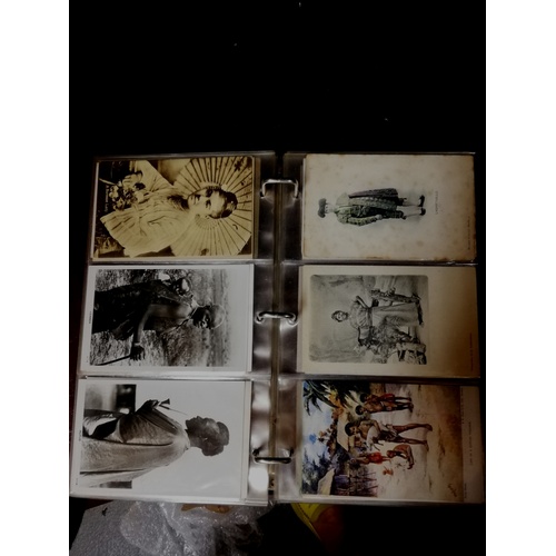 29 - 128 vintage postcards from Africa, Egypt, Asia, Somalia, Trinidad, Morocco, Burma, Japan and Singapo... 