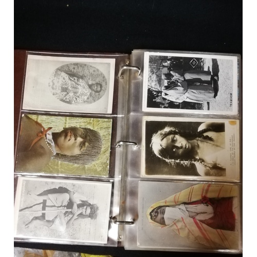 29 - 128 vintage postcards from Africa, Egypt, Asia, Somalia, Trinidad, Morocco, Burma, Japan and Singapo... 