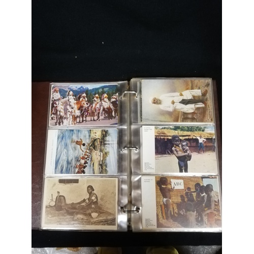 29 - 128 vintage postcards from Africa, Egypt, Asia, Somalia, Trinidad, Morocco, Burma, Japan and Singapo... 