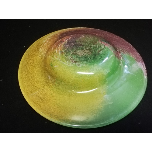 24 - Monart art glass bowl - 11½