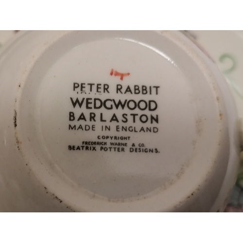 73 - Japanese Noritake '#591 Yvette' tea set (one chip to saucer) t/w Wedgwood Peter Rabbit trio
- RC = R... 