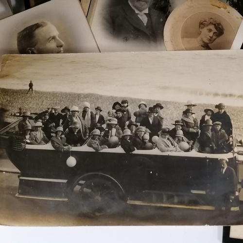 106 - Qty of photographs inc charabanc photograph