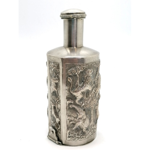 141 - Unmarked silver Indian scent bottle cover - 112g & 5