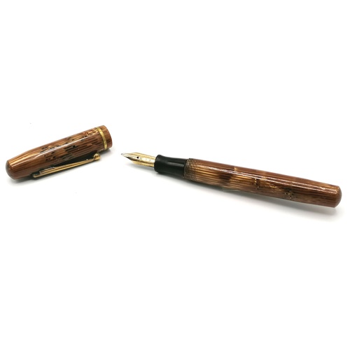 154 - Waterman Skywriter - brown striated