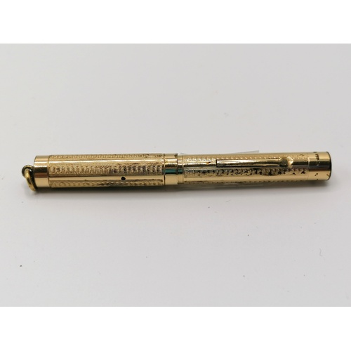 157 - Swan gold fill ring top pen