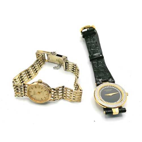 163 - Ladies Raymond Weil geneve quartz watch t/w sterling silver ladies Rotary (both need batteries)