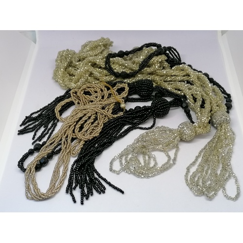 226 - 3 antique bead necklaces