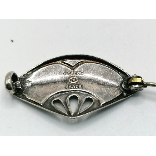 247 - Charles Horner silver brooch - 1