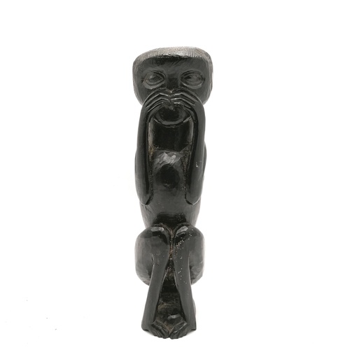 581 - Hardwood tribal carving of a monkey - 9¼