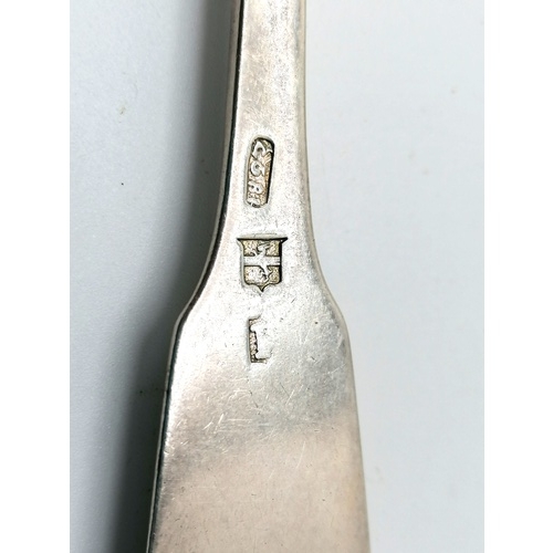 145 - Silver fork with unusual Maltese (?) hallmarks - 63g