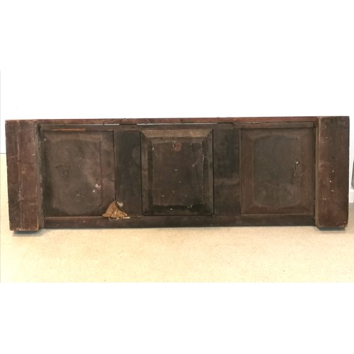 51 - period oak panel made up of 19thC panels and earlier carved decorations 58.5