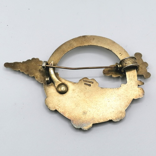 241 - Antique Irish silver gilt Tara brooch by Waterhouse & Co., Dublin - 4