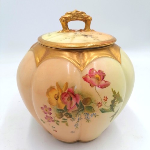 3 - 1904 Royal Worcester Blush Ivory lidded pot pourri vase - In good condition