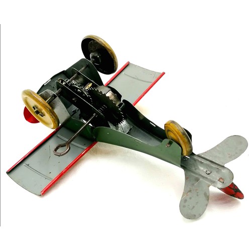 49 - 1920/30's Ferdinand Strauss tinplate Mailplane with original paint(some losses). 8