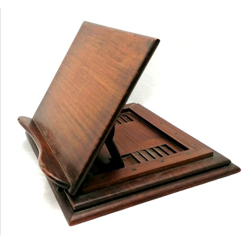 51 - Rosewood 19thC adjustable book stand 13