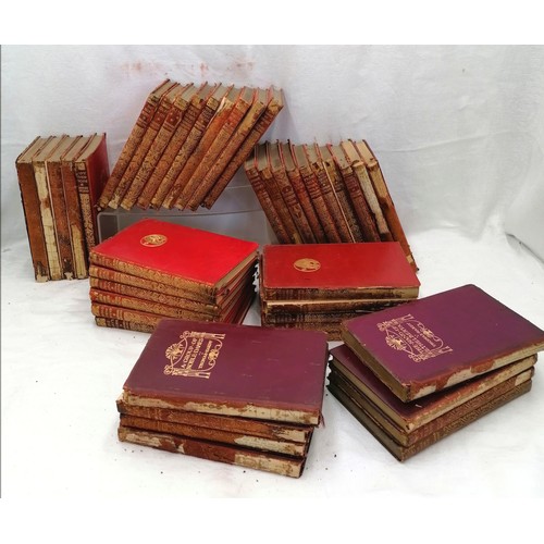 56 - 42 Macmillans pocket kipling, Rudyard Kipling leather volumes, a/f