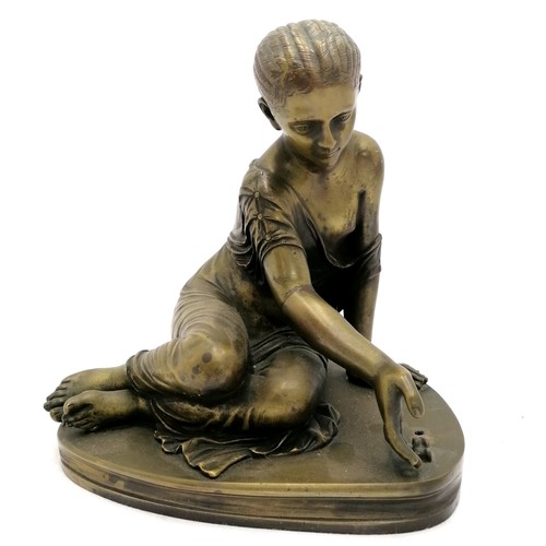 78 - Bronze classical figure of a girl - height 8