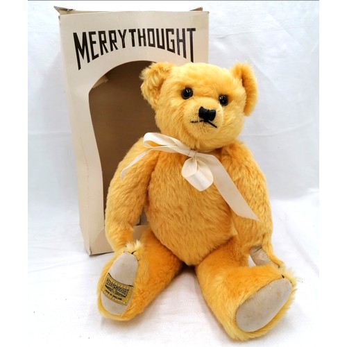 85 - Merrythought vienna yellow eurobear teddy bear - 14