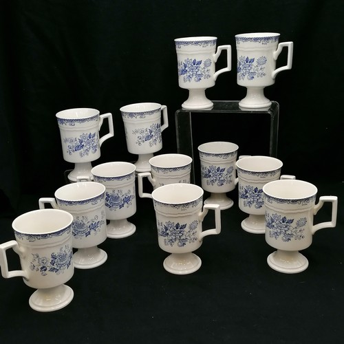 100 - 12 x Staffordshire Kensington Balmoral hot chocolate (?) cups - height 5½