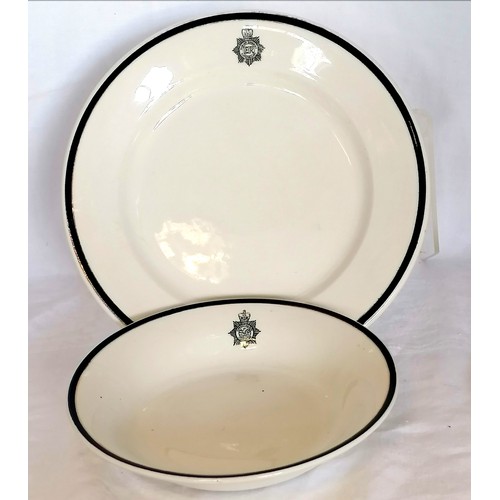 117 - Bowl + plate from Avon and Somerset / Somerset and Bath constabulary - in good condition