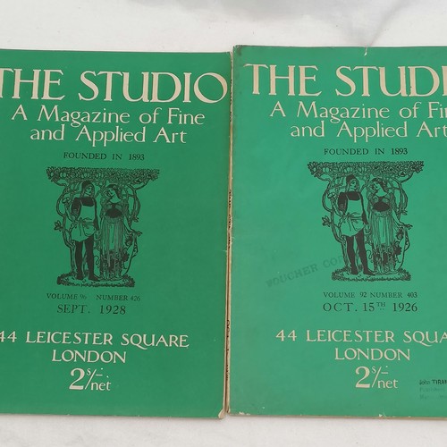 123 - 1921-30 lot of 5 x The Studio magazines