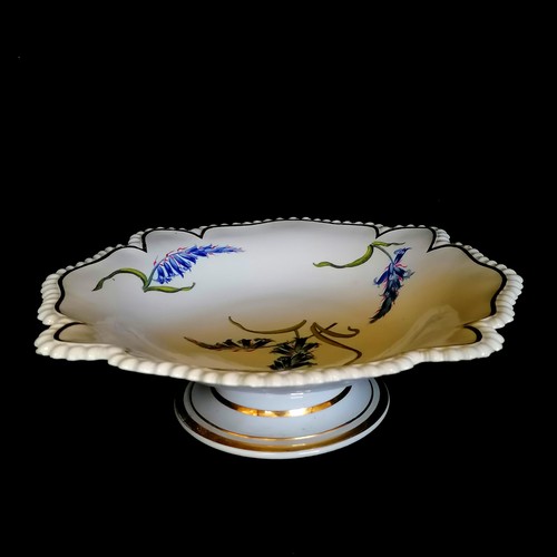 127 - c.1820 Flight Barr & Barr bluebell tazza (12½