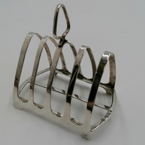 261 - 1931 silver toast rack by Northern Goldsmiths Co - weight 85g