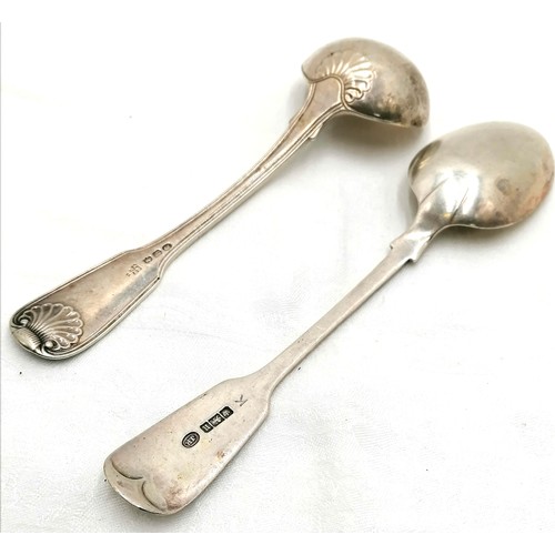 274 - Silver spoon + Georgian silver ladle - weight 159g